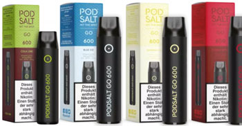 Einweg e-Zigarette Pod Salt Go 600