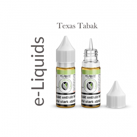 Nikotin Liquid Texas-Tabak mit 12mg
