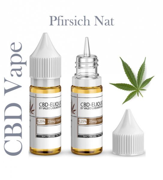 Valeo Liquid Pfirsich Nat mit 25mg CBD